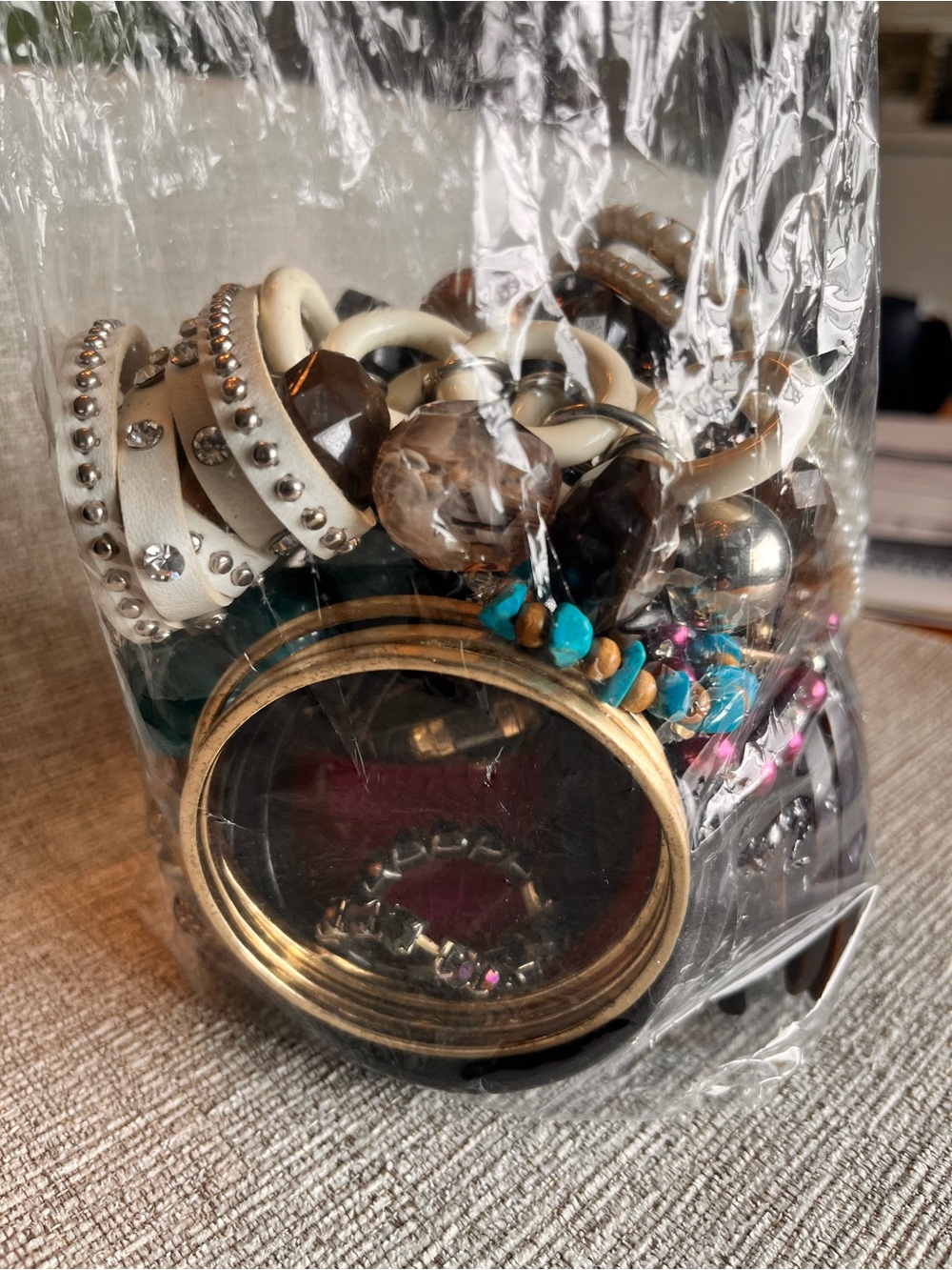 Mixed Women’s Bracelets Stack - Multi-Color Fashion Jewelry - Picture 4 of 7